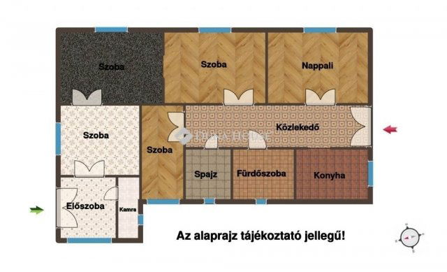 Eladó családi ház, Jászapátiban 18 M Ft, 5 szobás