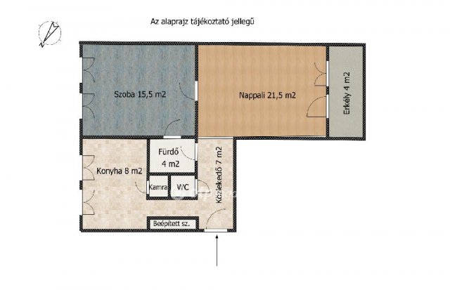 Eladó téglalakás, Halásztelken 52.9 M Ft, 2 szobás