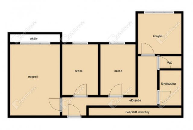 Eladó panellakás, Debrecenben 62.5 M Ft, 3 szobás