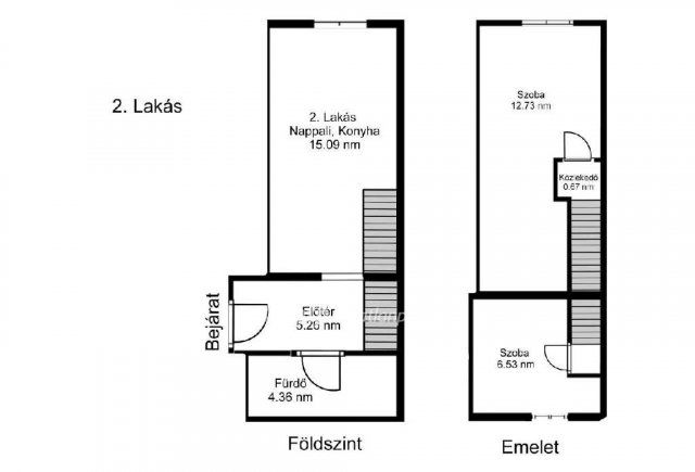 Eladó téglalakás, Budapesten, VI. kerületben 62.5 M Ft, 3 szobás
