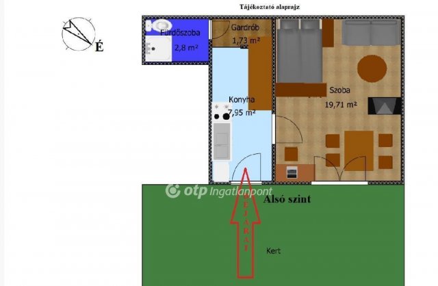 Eladó téglalakás, Budapesten, XV. kerületben 63 M Ft, 1+1 szobás