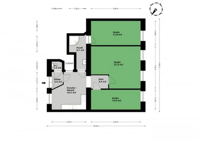 Eladó téglalakás, Budapesten, VII. kerületben, Dohány utcában