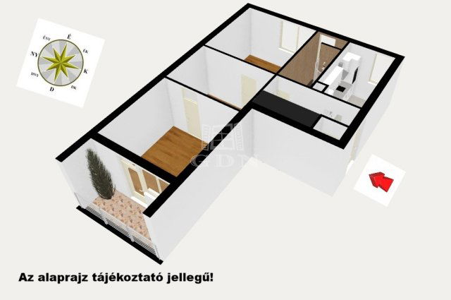 Eladó téglalakás, Hatvanban 34.9 M Ft, 2 szobás