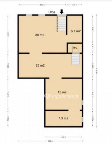 Eladó téglalakás, Budapesten, VIII. kerületben 19.9 M Ft