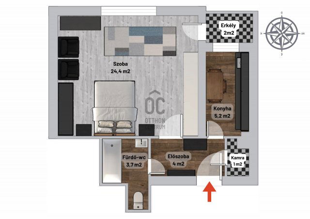 Eladó téglalakás, Budapesten, XI. kerületben 79.9 M Ft, 1 szobás