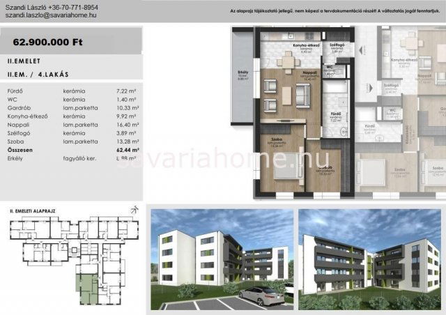 Eladó téglalakás, Szombathelyen 62.9 M Ft, 3 szobás