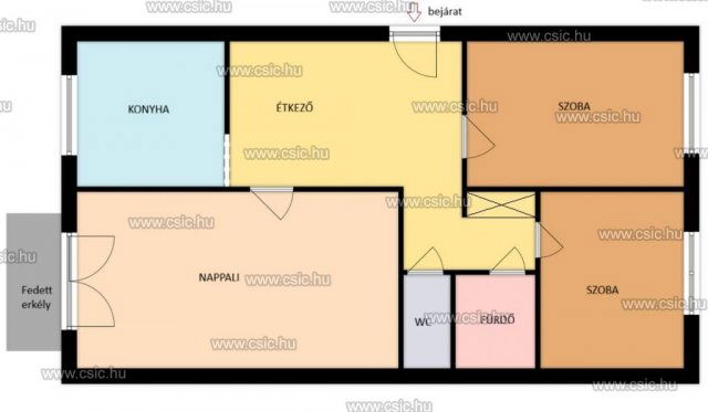 Eladó téglalakás, Budapesten, III. kerületben 84 M Ft, 3 szobás