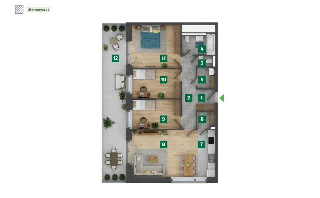 Eladó téglalakás, XIII. kerületben, Jakab József utcában