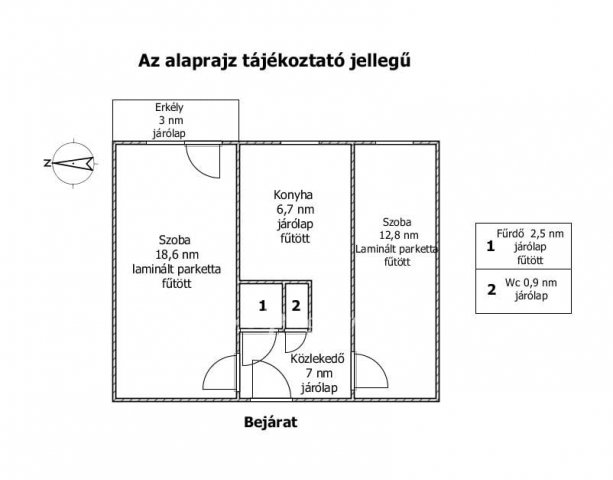 Eladó panellakás, Győrött 57.9 M Ft, 2 szobás