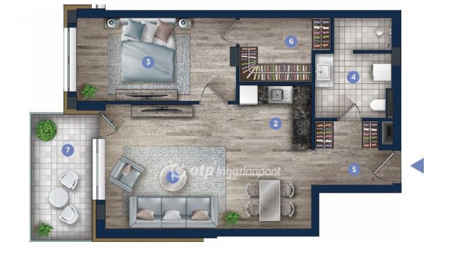 Eladó téglalakás, Budapesten, XIII. kerületben 90.08 M Ft