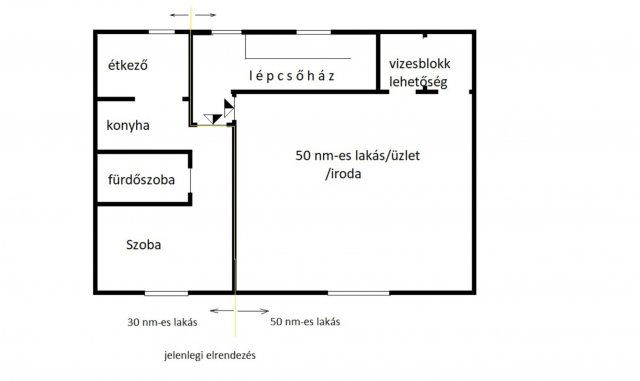 Eladó téglalakás, Sárváron 14.9 M Ft, 1 szobás