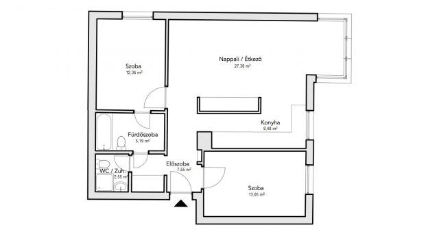 Eladó téglalakás, Budapesten, XIII. kerületben, Bessenyei utcában