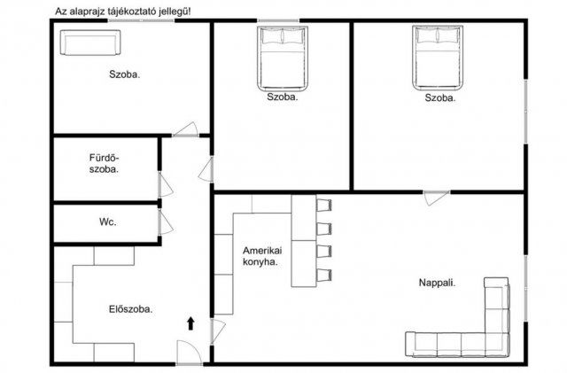 Eladó panellakás, Szegeden 58.5 M Ft, 3+1 szobás