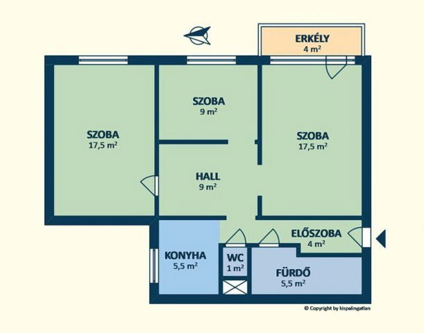 Eladó téglalakás, Budapesten, IV. kerületben, Kassai utcában