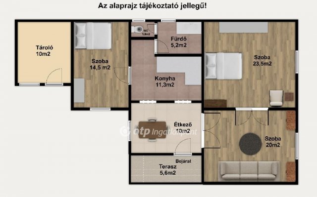 Eladó családi ház, Öttevényen 74.9 M Ft, 3 szobás