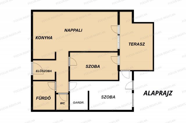 Eladó téglalakás, Kecskeméten 76.5 M Ft, 3 szobás