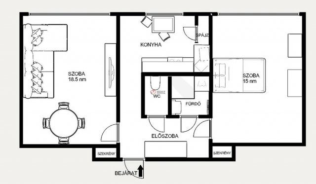 Kiadó panellakás, albérlet, Székesfehérvárott, Rádió utcában