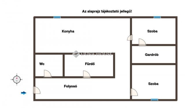 Eladó panellakás, Pétfürdőn 37.5 M Ft, 1 szobás