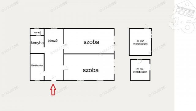Eladó családi ház, Tiszaalpáron 6 M Ft, 3 szobás