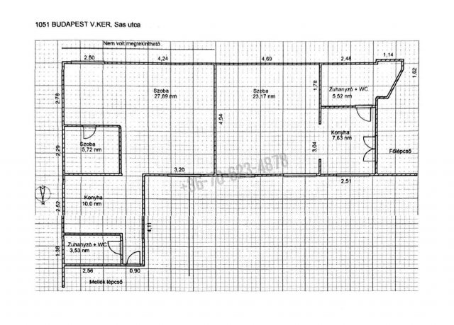 Eladó téglalakás, Budapesten, V. kerületben 178 M Ft, 2+1 szobás