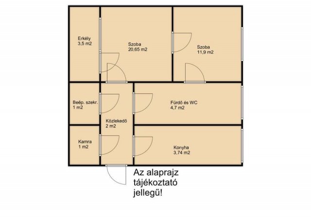 Eladó téglalakás, Gyomaendrődön 19.9 M Ft, 2 szobás