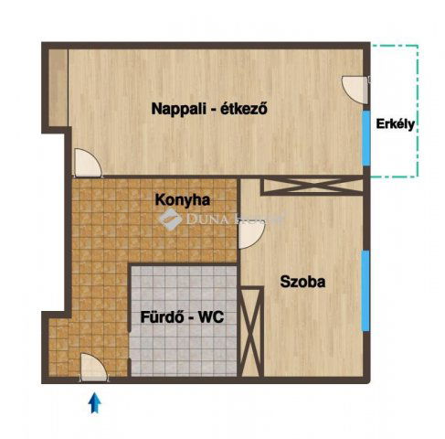 Eladó téglalakás, Tatabányán 33.99 M Ft, 1+1 szobás