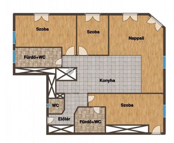 Eladó téglalakás, Budapesten, III. kerületben 248.4 M Ft
