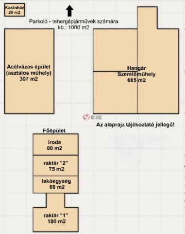 Eladó ipari ingatlan, Domaszéken 550 M Ft / költözzbe.hu