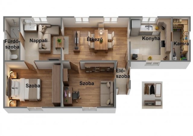 Eladó családi ház, Hosszúpályin 45 M Ft, 3 szobás