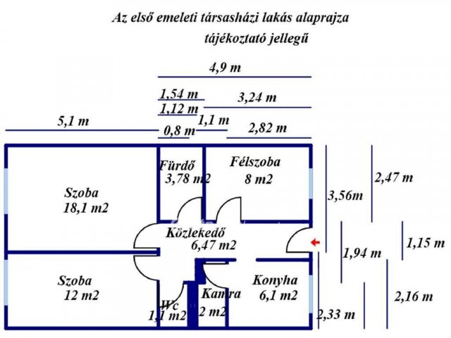 Eladó téglalakás, Tiszakécskén 31.99 M Ft, 2 szobás