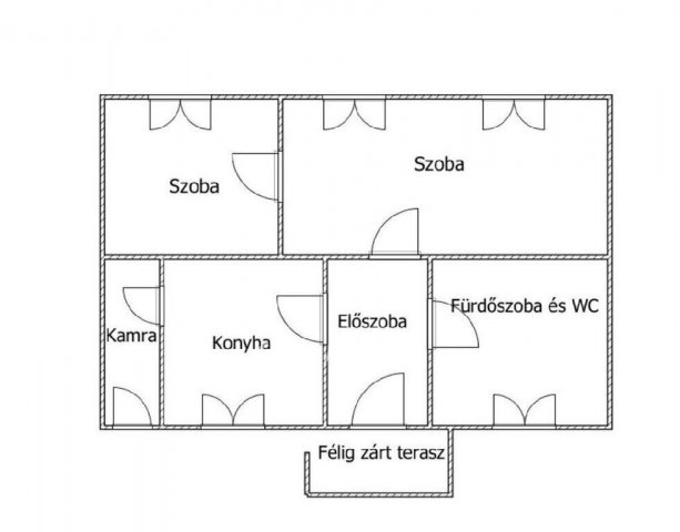 Eladó családi ház, Mezőhegyesen 20 M Ft, 2 szobás