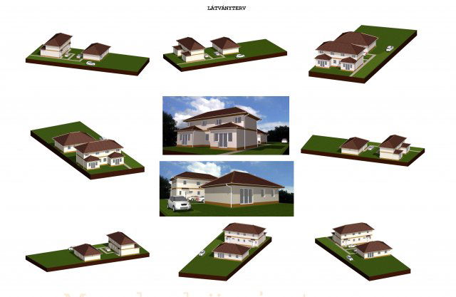 Eladó ikerház, Vácrátóton 88 M Ft, 5 szobás