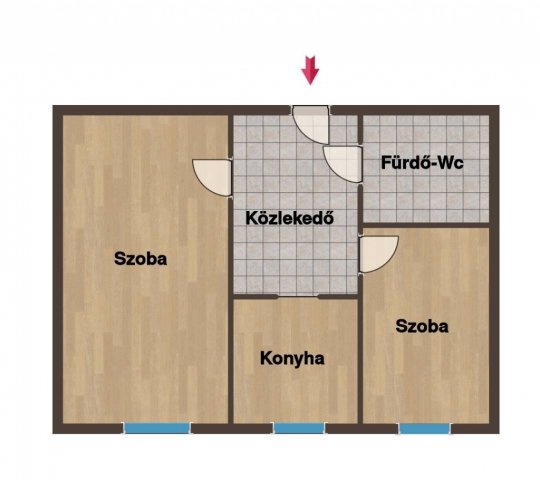 Eladó panellakás, Pécsett 38.9 M Ft, 1+1 szobás