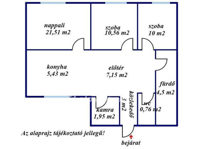 Eladó panellakás, Kecskeméten 44.8 M Ft, 3 szobás