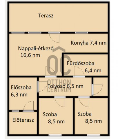 Eladó ikerház, Tápiószelén 33 M Ft, 3 szobás