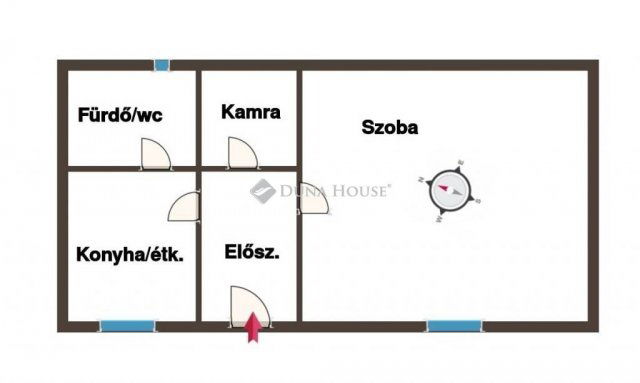 Eladó téglalakás, Pécsett 14.9 M Ft, 1 szobás