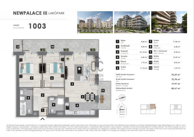 Eladó téglalakás, Budapesten, XIII. kerületben 149.999 M Ft
