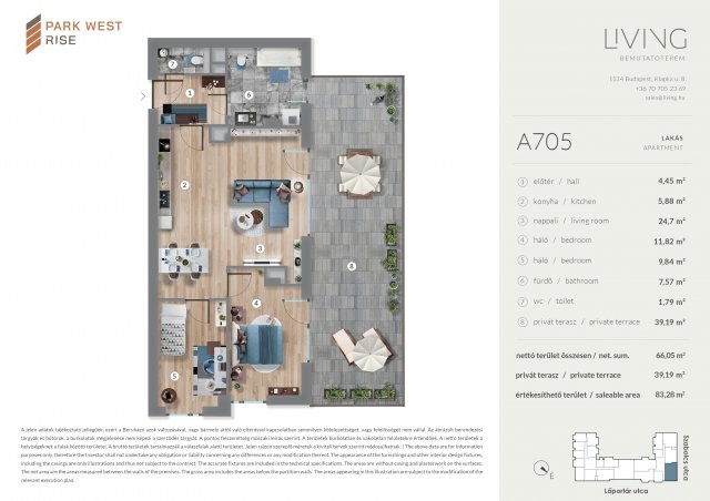 Eladó téglalakás, Budapesten, XIII. kerületben, Szabolcs utcában