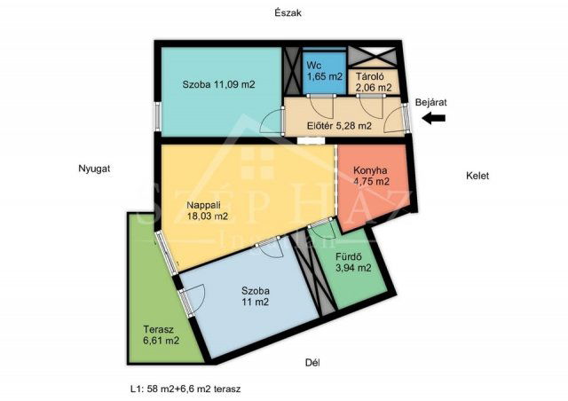 Eladó téglalakás, Pécsett 69.9 M Ft, 3 szobás