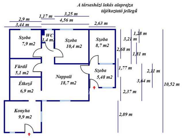 Eladó téglalakás, Kiskunfélegyházán 44.9 M Ft, 3+2 szobás