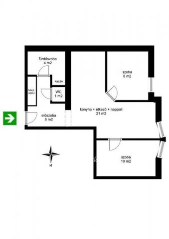 Eladó téglalakás, Tégláson 46 M Ft, 2 szobás