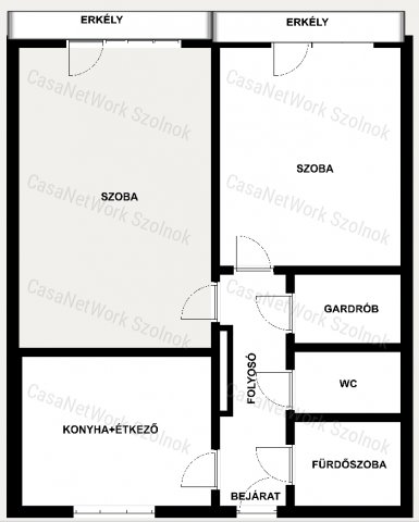 Kiadó téglalakás, albérlet, Szolnokon 170 E Ft / hó, 2 szobás
