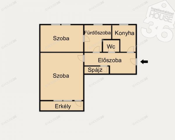 Eladó téglalakás, Kecskeméten 44.8 M Ft, 2 szobás