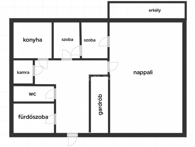 Eladó téglalakás, Zalaegerszegen 46.6 M Ft, 3 szobás