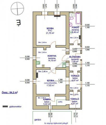 Eladó sorház, Tiszafüreden 38 M Ft, 2 szobás