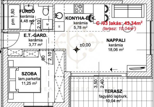Eladó téglalakás, Balatonlelleén 61.2 M Ft, 2 szobás