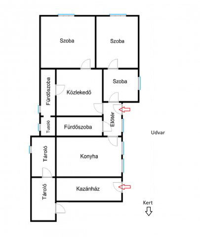 Eladó családi ház, Újkígyóson 9.5 M Ft, 3+1 szobás