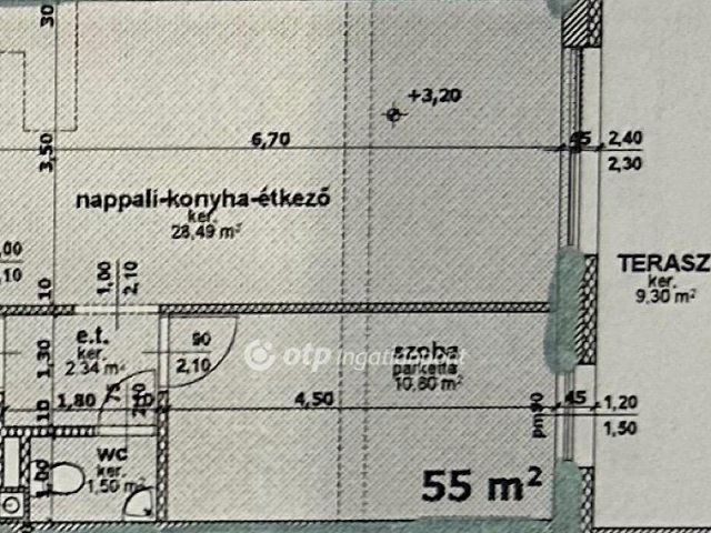 Kiadó téglalakás, albérlet, Nyíregyházán 250 E Ft / hó