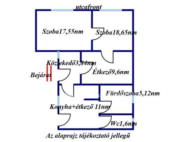 Eladó családi ház, Gáborjánban 5.5 M Ft, 2 szobás