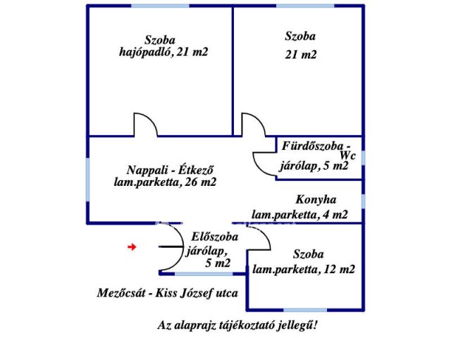 Eladó családi ház, Mezőcsáton 22 M Ft, 2+1 szobás